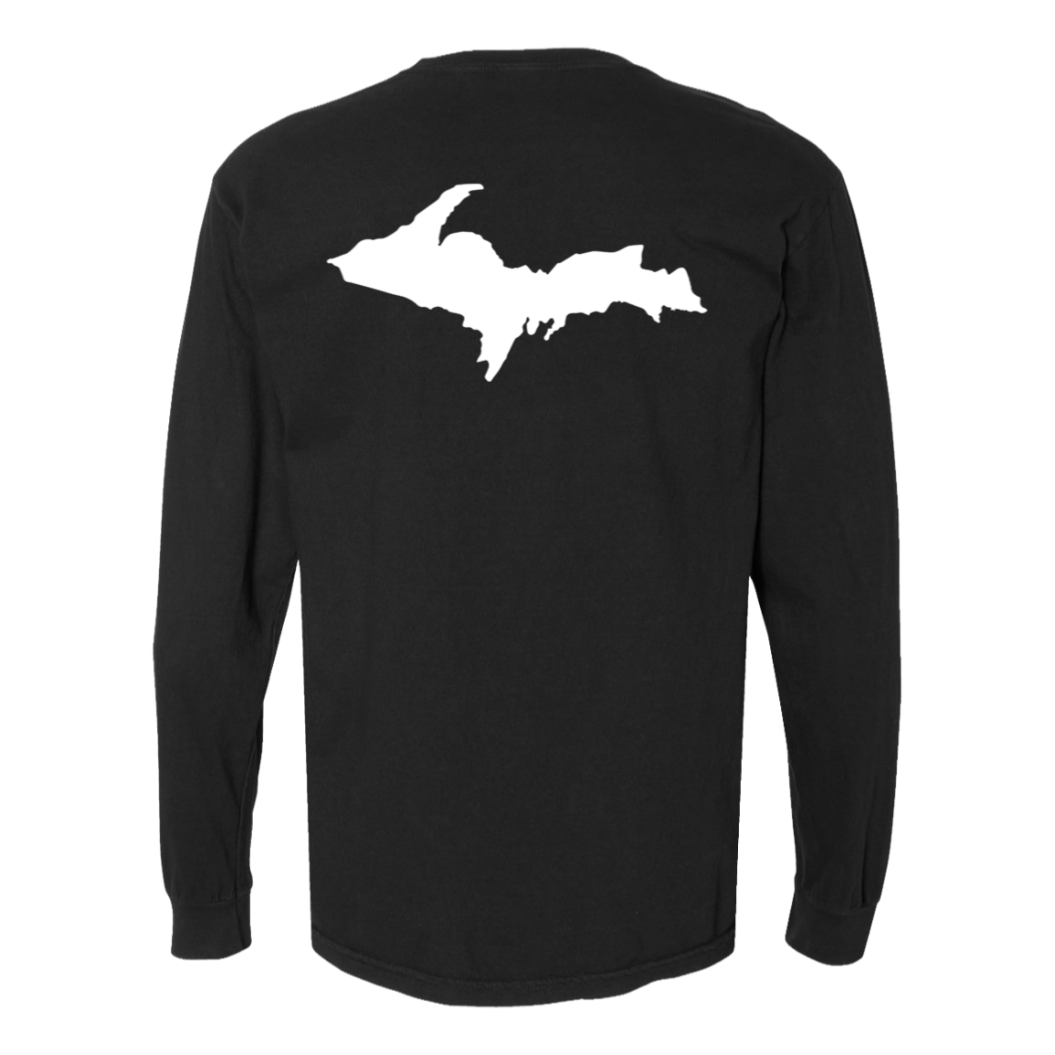 Upper Peninsula Long Sleeve T-Shirt Back Print - Comfort Colors