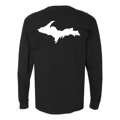 Upper Peninsula Long Sleeve T-Shirt Back Print - Comfort Colors