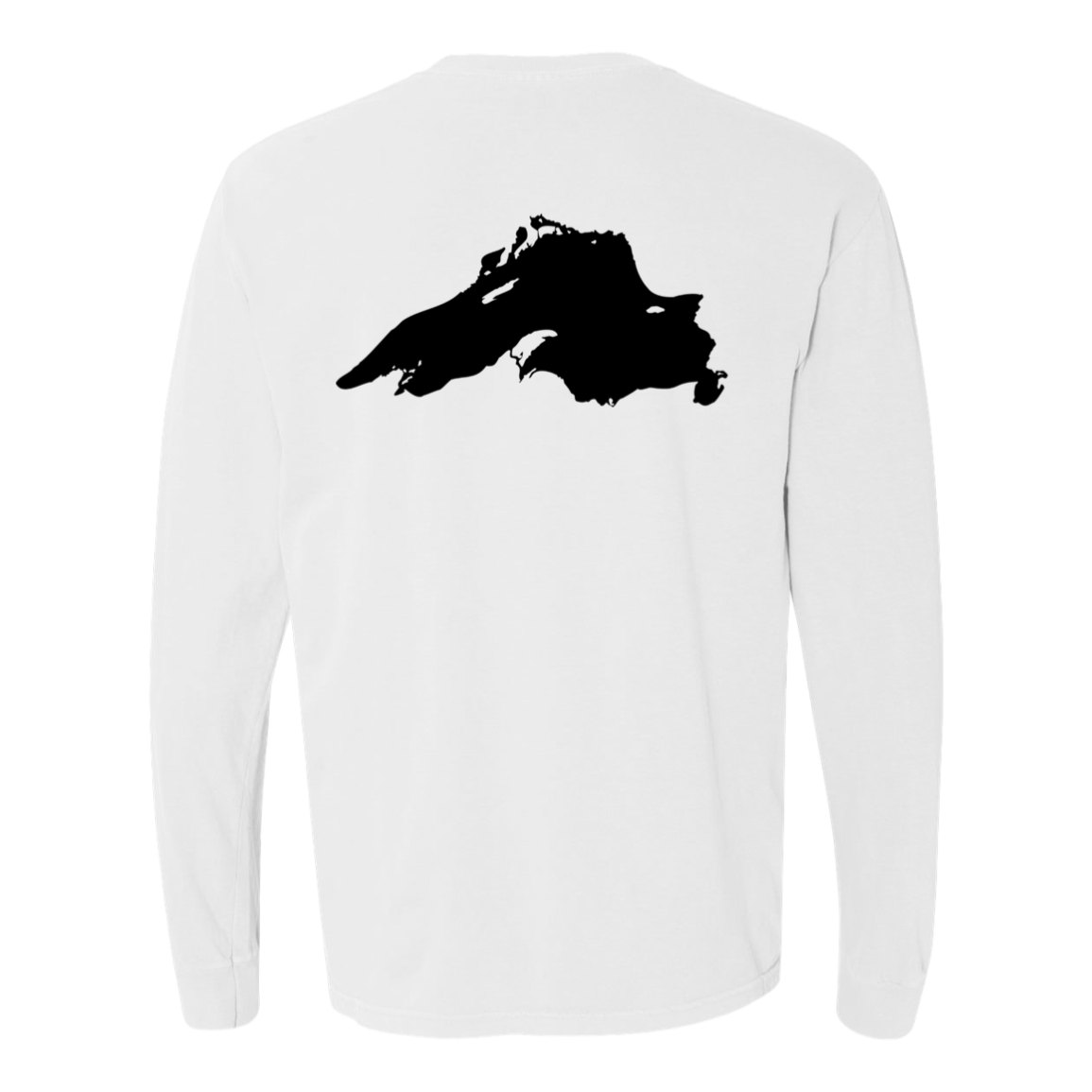 Lake Superior Long Sleeve T-Shirt Back Print - Comfort Colors