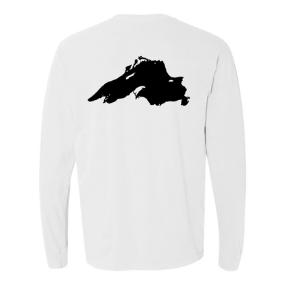 Lake Superior Long Sleeve T-Shirt Back Print - Comfort Colors