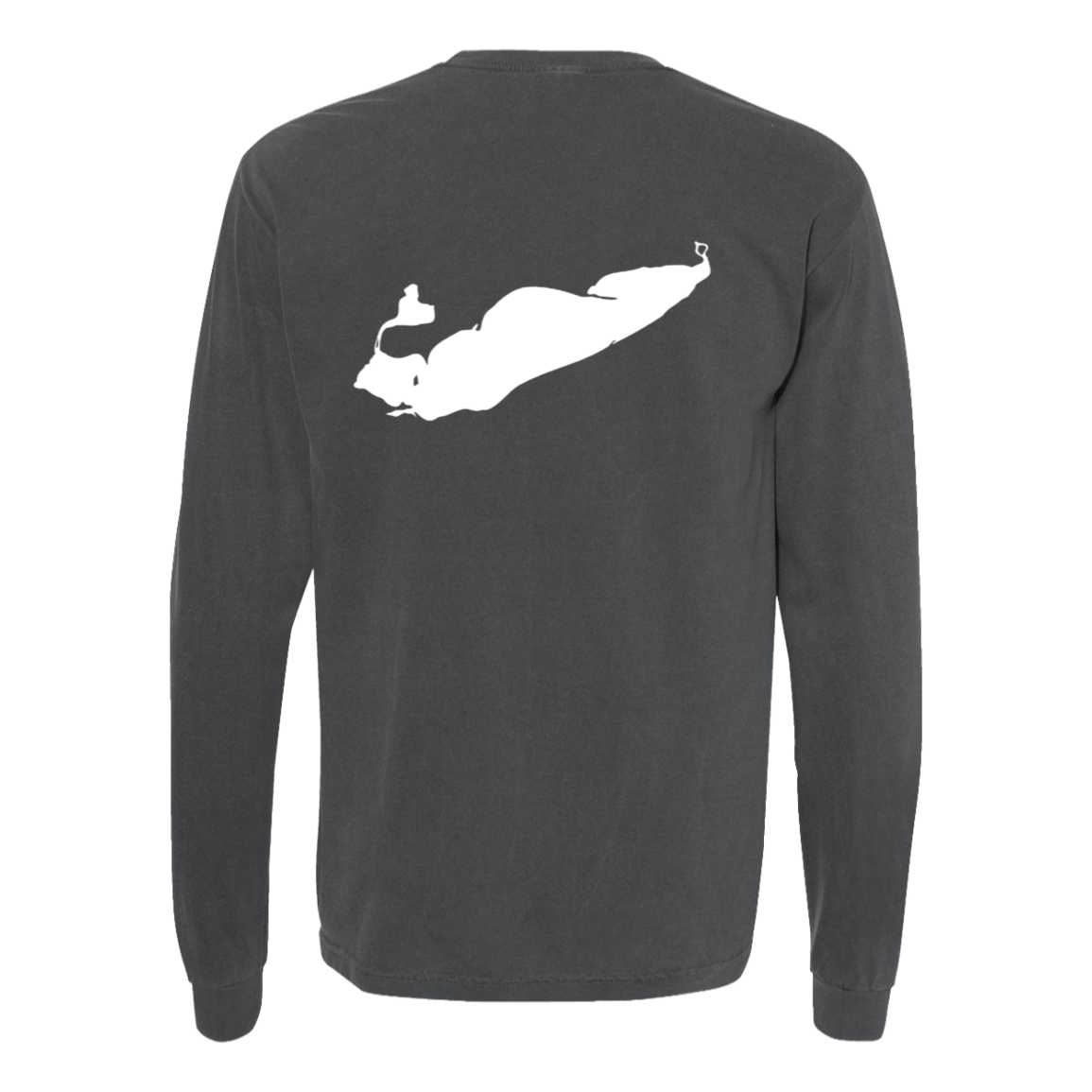 Lake Erie Long Sleeve T-Shirt Back Print - Comfort Colors