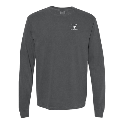 Lake Huron Long Sleeve T-Shirt Back Print - Comfort Colors