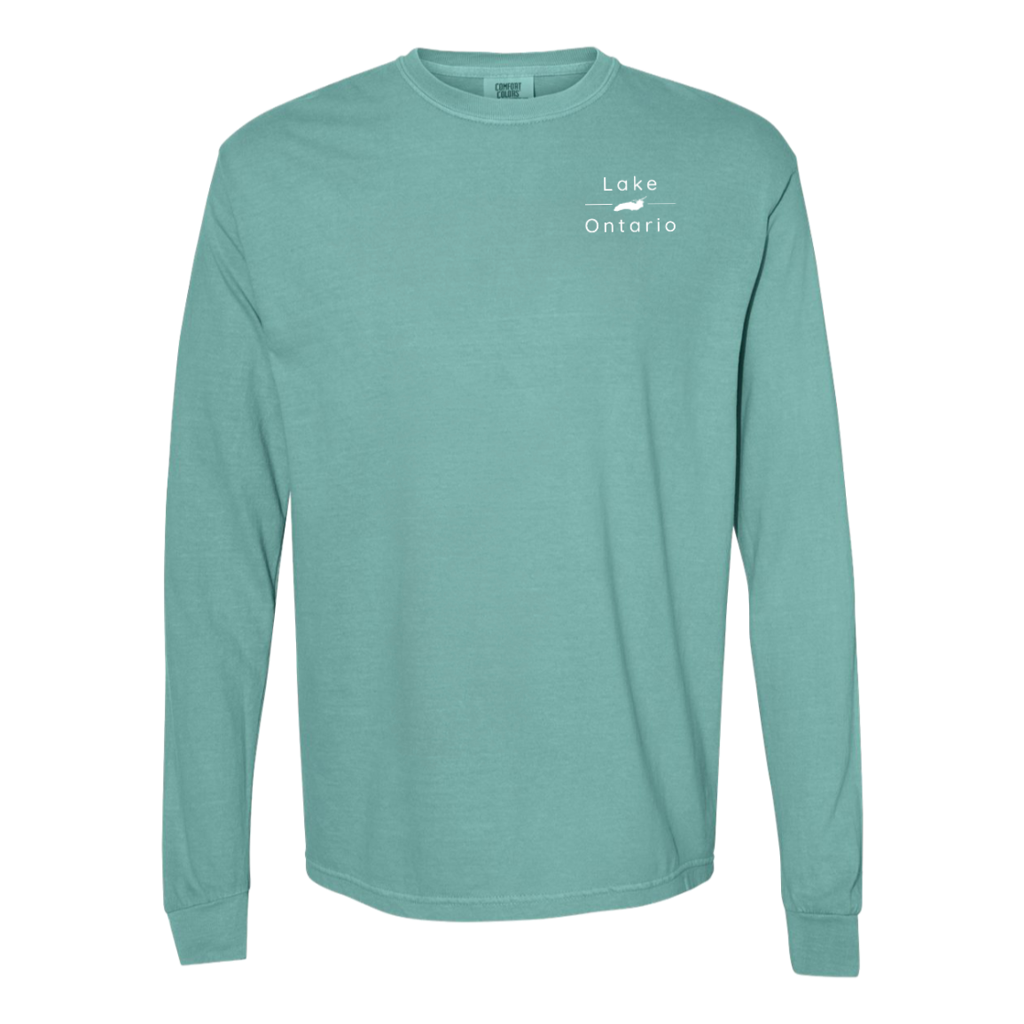 Lake Ontario Long Sleeve T-Shirt Back Print - Comfort Colors