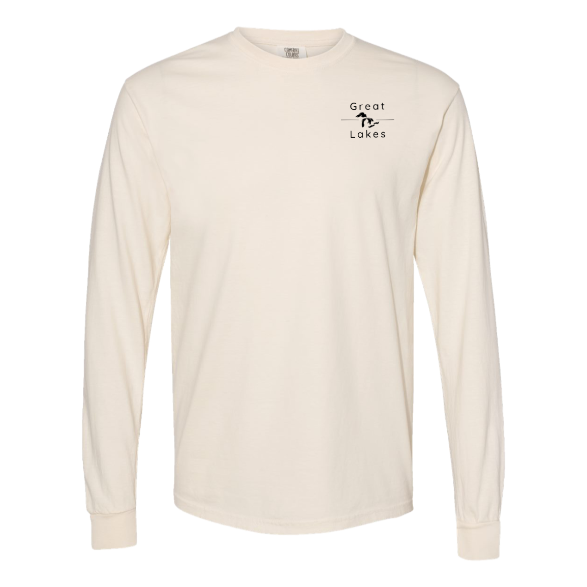 Great Lakes Long Sleeve T-Shirt Back Print - Comfort Colors