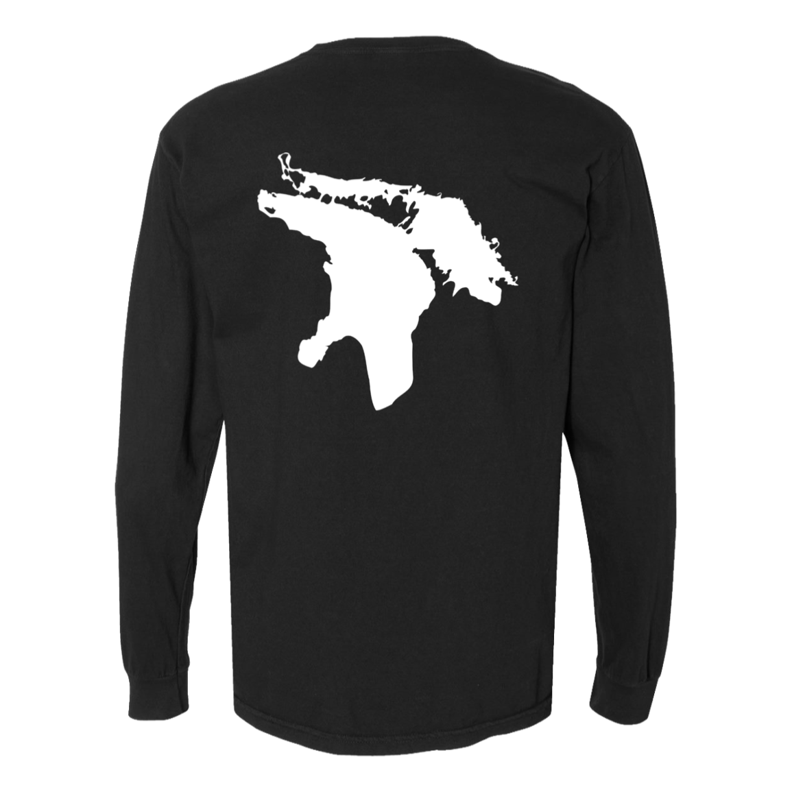 Lake Huron Long Sleeve T-Shirt Back Print - Comfort Colors