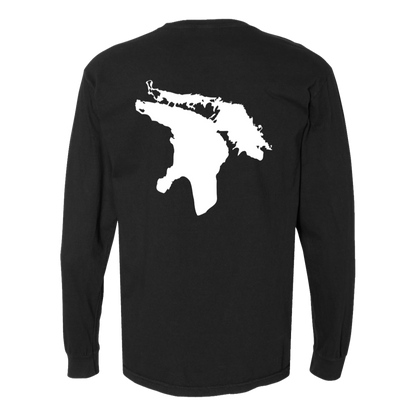 Lake Huron Long Sleeve T-Shirt Back Print - Comfort Colors