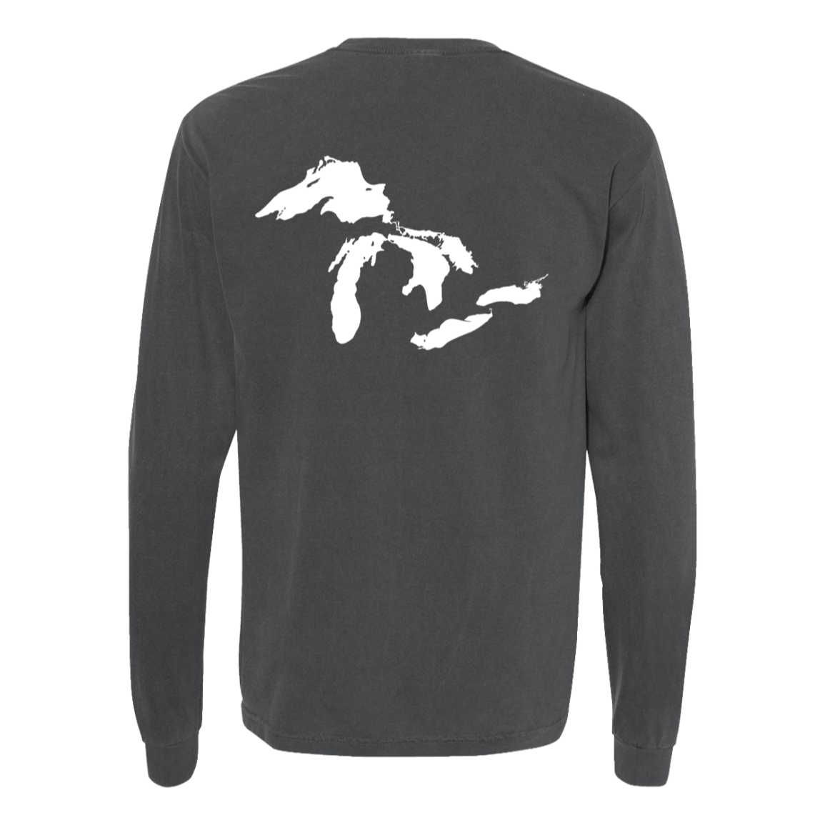 Great Lakes Long Sleeve T-Shirt Back Print - Comfort Colors