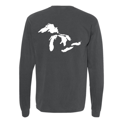 Great Lakes Long Sleeve T-Shirt Back Print - Comfort Colors