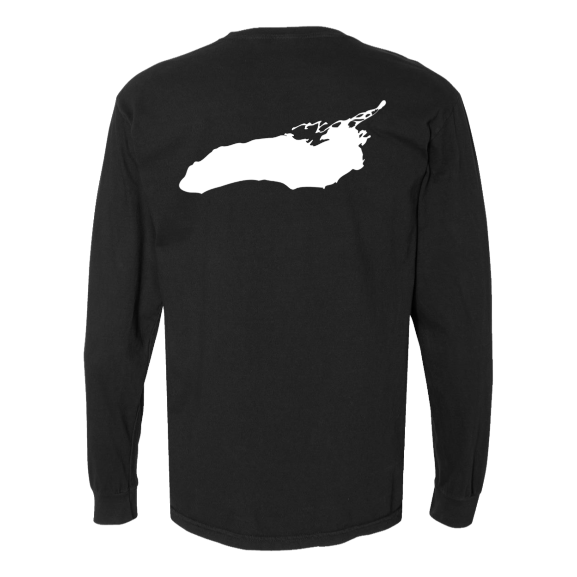 Lake Ontario Long Sleeve T-Shirt Back Print - Comfort Colors