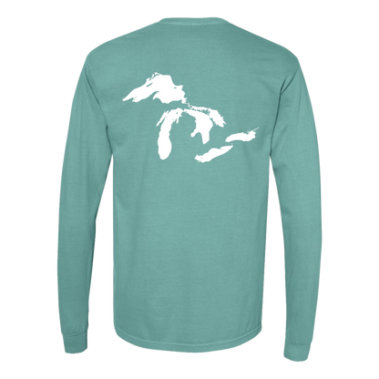 Great Lakes Long Sleeve T-Shirt Back Print - Comfort Colors