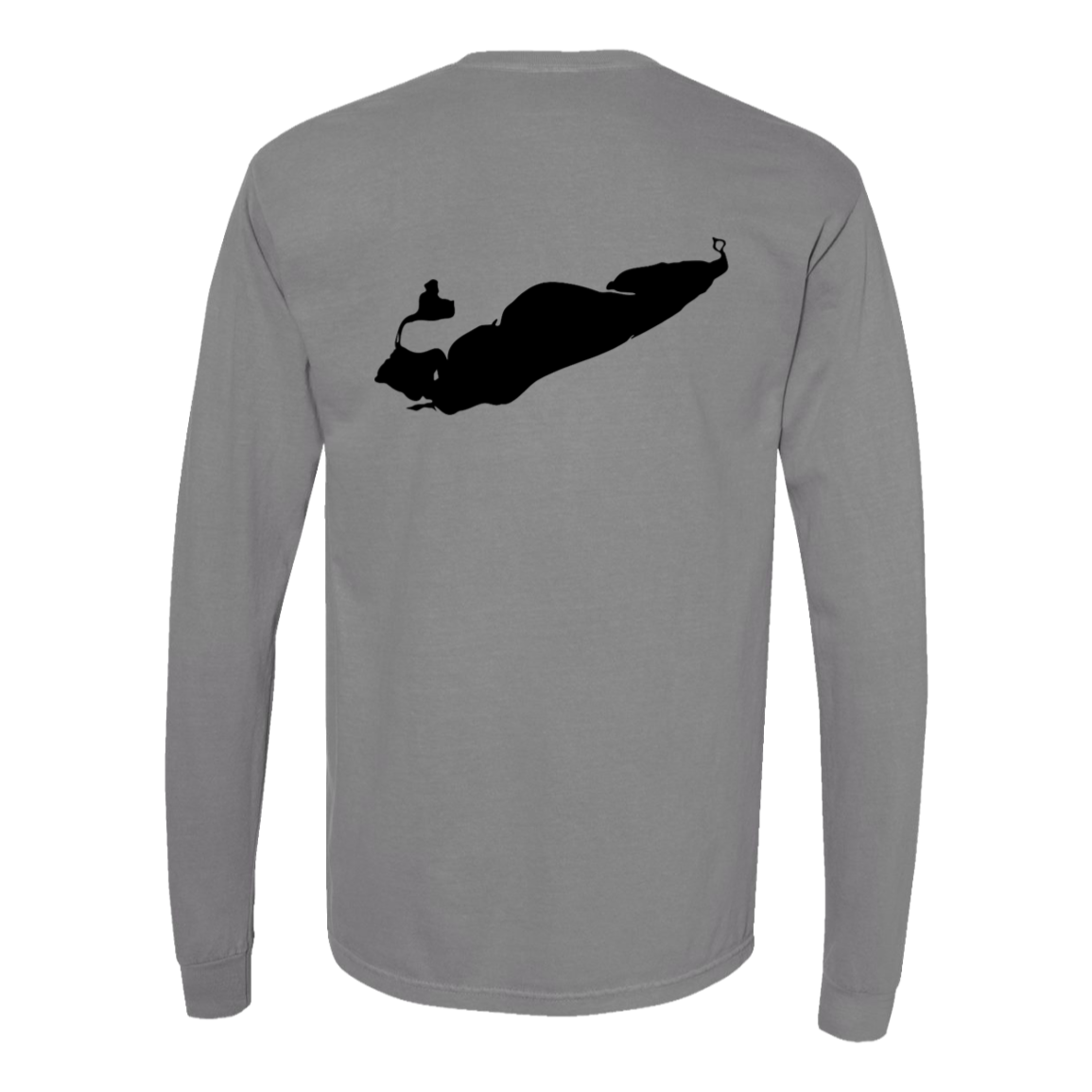 Lake Erie Long Sleeve T-Shirt Back Print - Comfort Colors