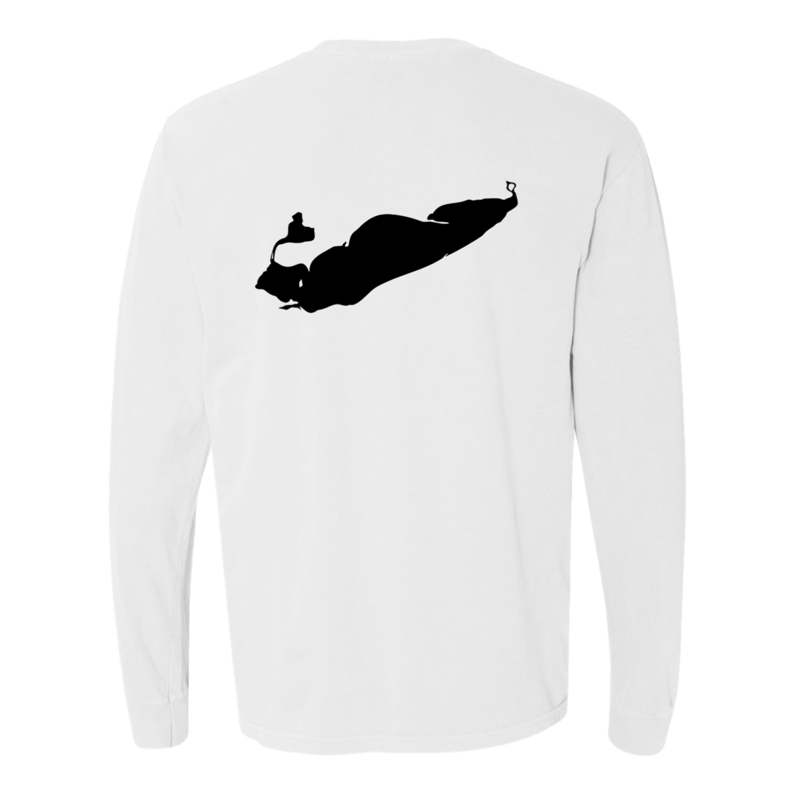 Lake Erie Long Sleeve T-Shirt Back Print - Comfort Colors
