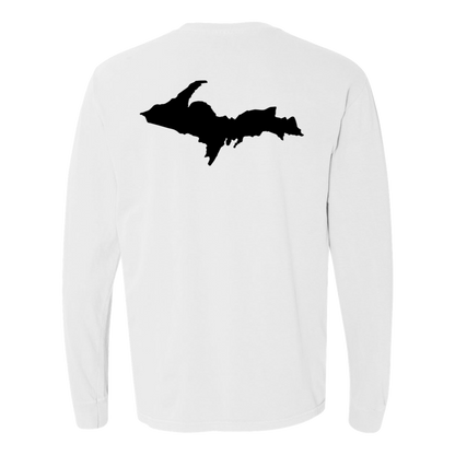 Upper Peninsula Long Sleeve T-Shirt Back Print - Comfort Colors