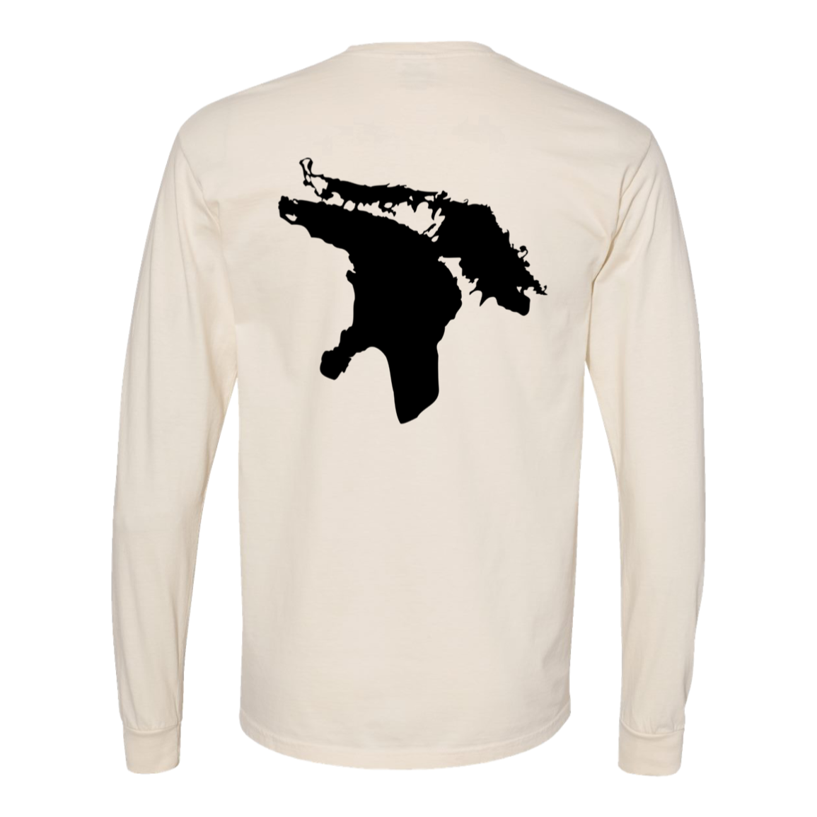 Lake Huron Long Sleeve T-Shirt Back Print - Comfort Colors