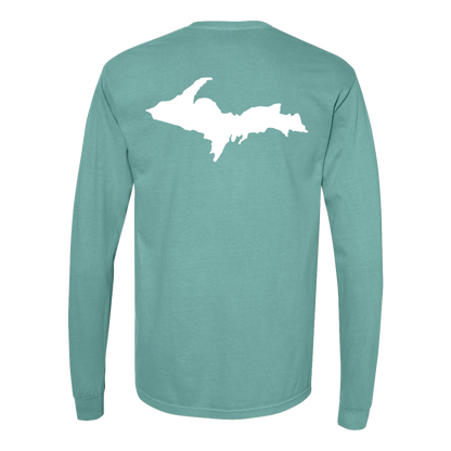 Upper Peninsula Long Sleeve T-Shirt Back Print - Comfort Colors