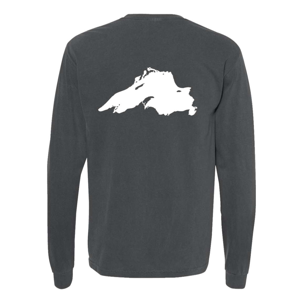 Lake Superior Long Sleeve T-Shirt Back Print - Comfort Colors
