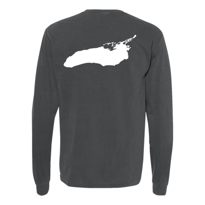 Lake Ontario Long Sleeve T-Shirt Back Print - Comfort Colors