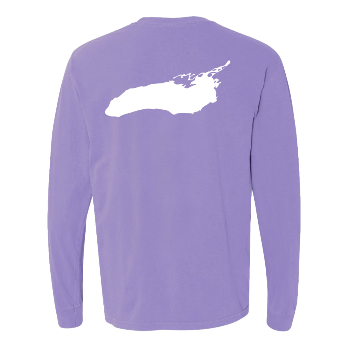 Lake Ontario Long Sleeve T-Shirt Back Print - Comfort Colors
