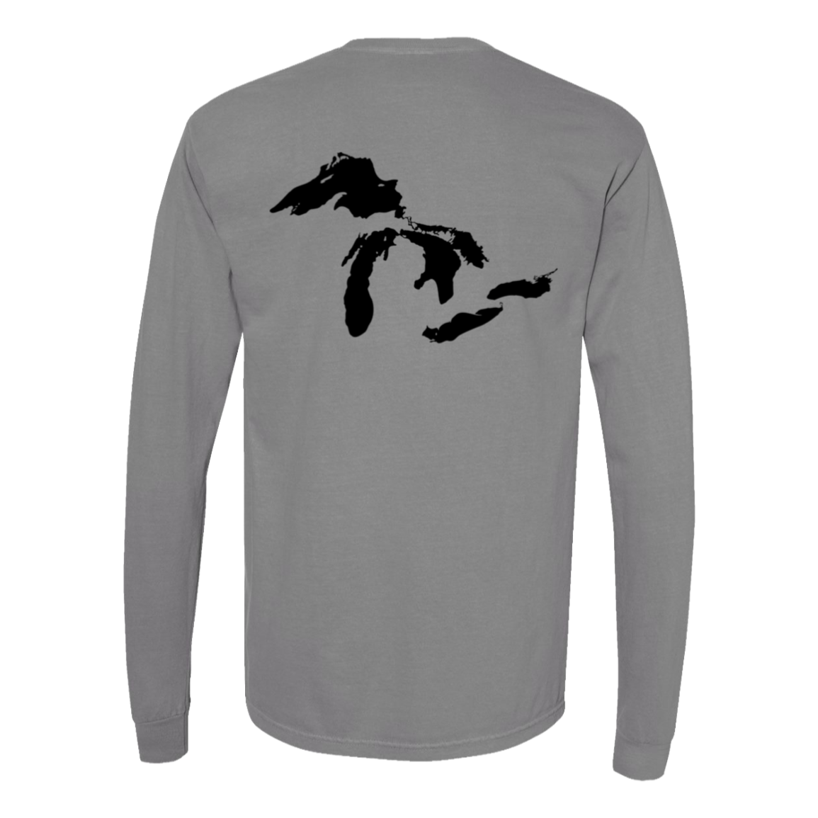 Great Lakes Long Sleeve T-Shirt Back Print - Comfort Colors