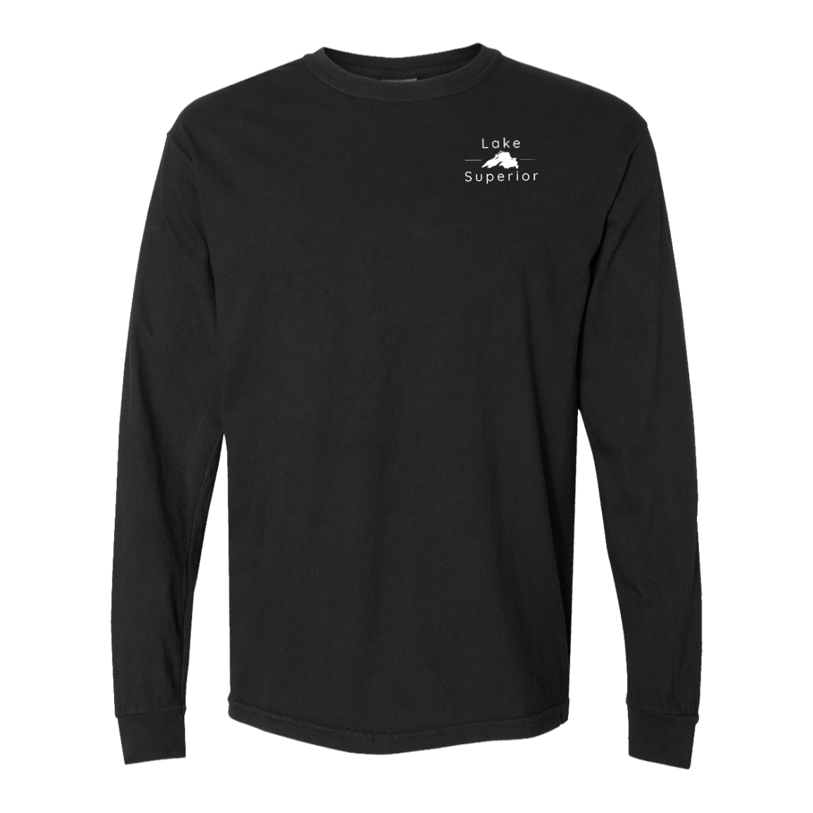 Lake Superior Long Sleeve T-Shirt Back Print - Comfort Colors