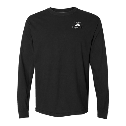 Lake Superior Long Sleeve T-Shirt Back Print - Comfort Colors
