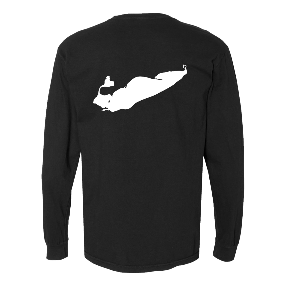 Lake Erie Long Sleeve T-Shirt Back Print - Comfort Colors