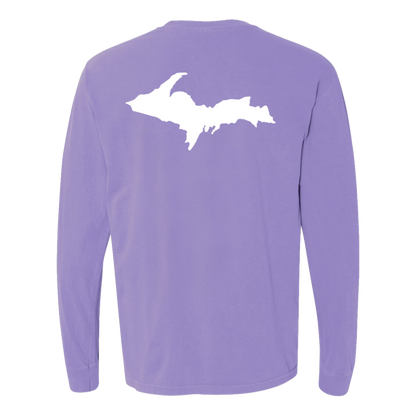 Upper Peninsula Long Sleeve T-Shirt Back Print - Comfort Colors