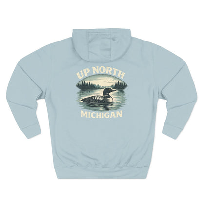 Loon Up North Michigan Hoodie - Back Print