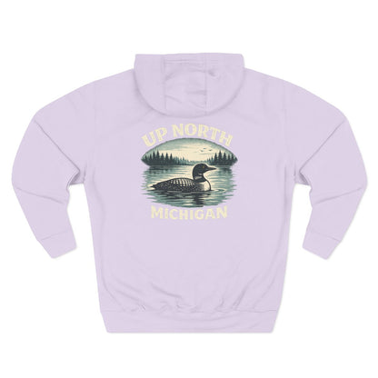 Loon Up North Michigan Hoodie - Back Print