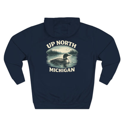 Loon Up North Michigan Hoodie - Back Print