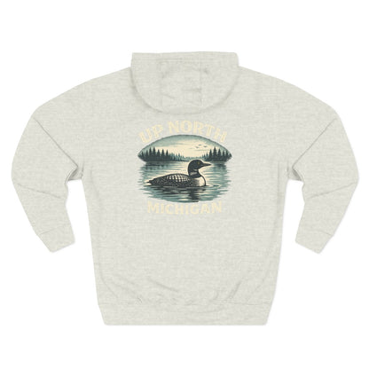 Loon Up North Michigan Hoodie - Back Print