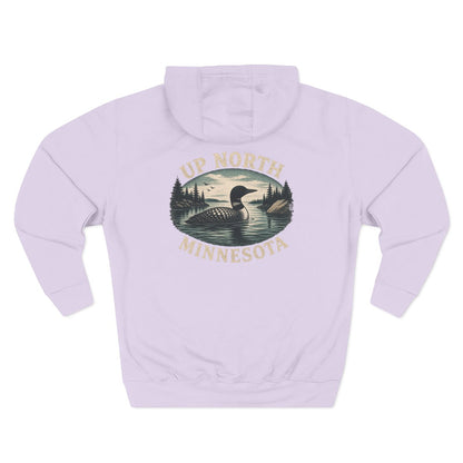Loon Up North Minnesota Hoodie - Back Print
