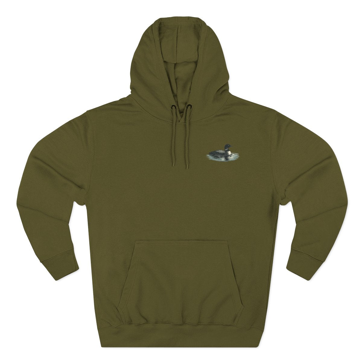 Loon Up North Minnesota Hoodie - Back Print