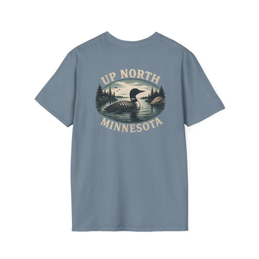 Loon Up North Minnesota T-Shirt - Back Print